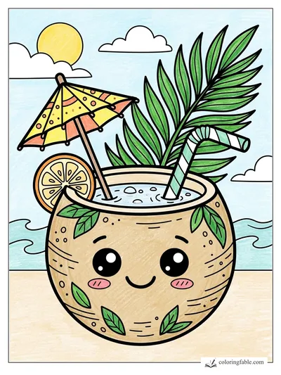 Colored example of this coloring page