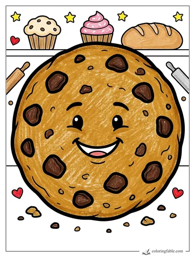 Colored example of this coloring page
