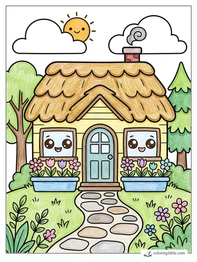 Colored example of this coloring page
