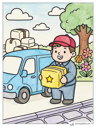 Colored example of this coloring page