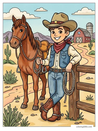 Colored example of this coloring page