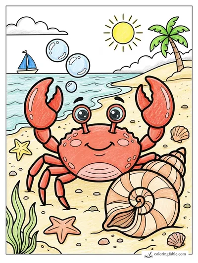 Colored example of this coloring page