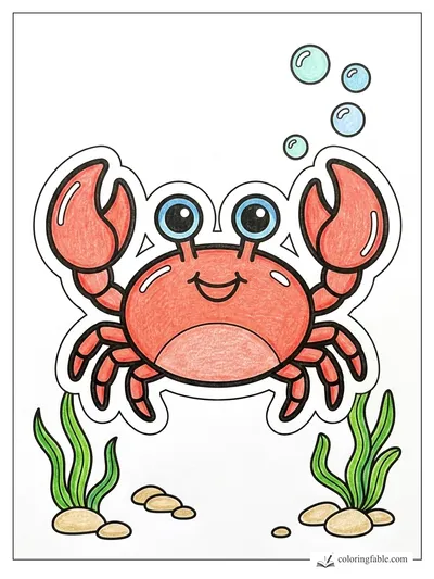 Colored example of this coloring page