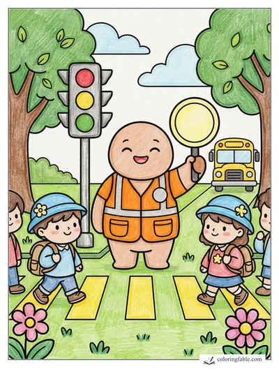 Colored example of this coloring page