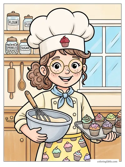 Colored example of this coloring page