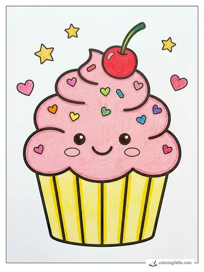 Colored example of this coloring page