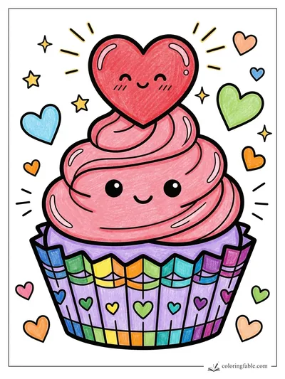 Colored example of this coloring page