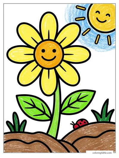 Colored example of this coloring page