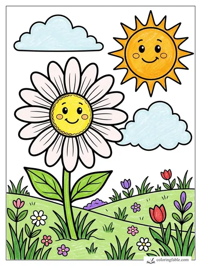 Colored example of this coloring page