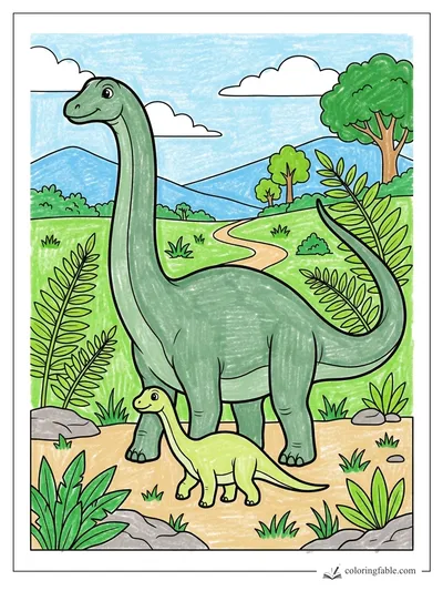 Colored example of this coloring page