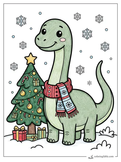 Colored example of this coloring page