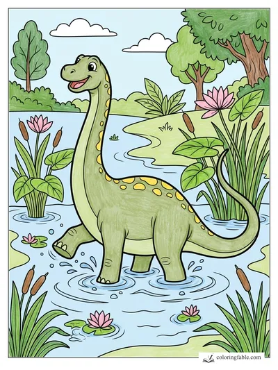 Colored example of this coloring page