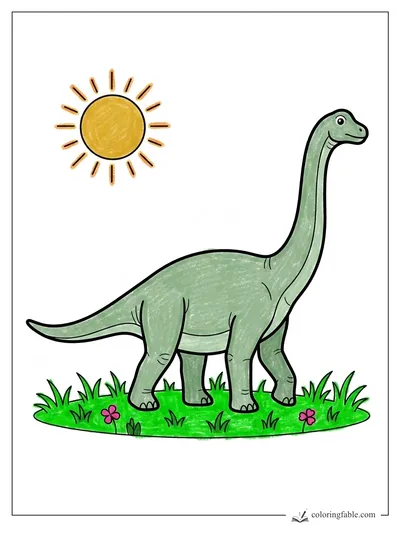 Colored example of this coloring page