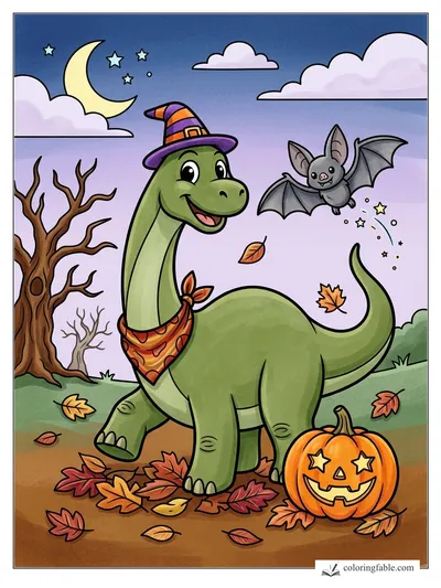 Colored example of this coloring page