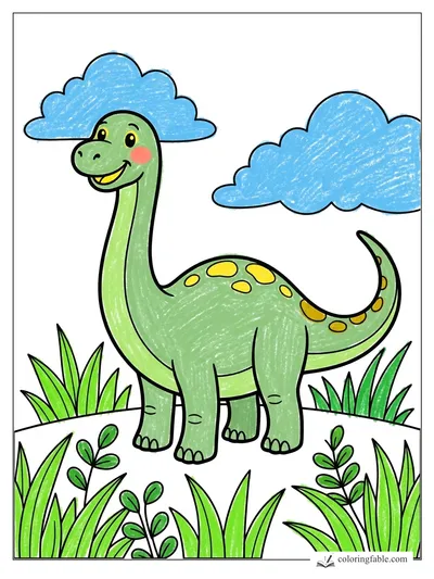 Colored example of this coloring page