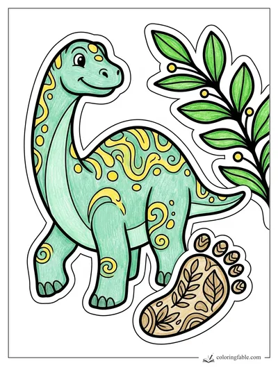 Colored example of this coloring page