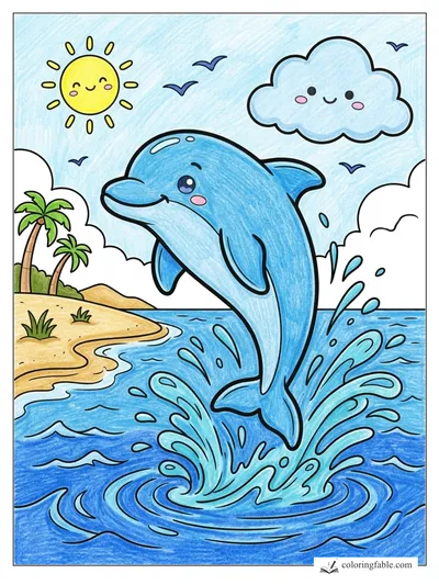 Colored example of this coloring page