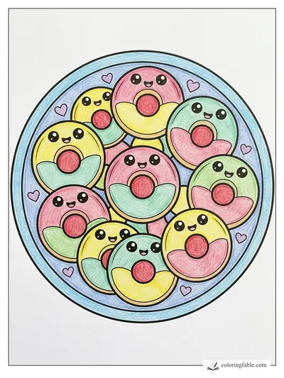 Colored example of this coloring page