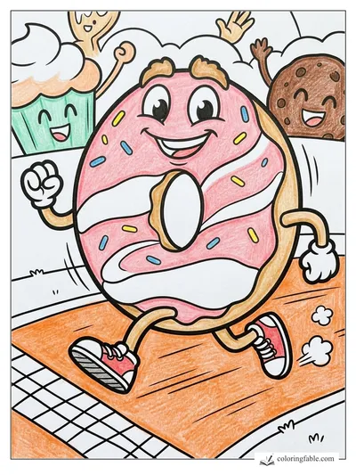 Colored example of this coloring page