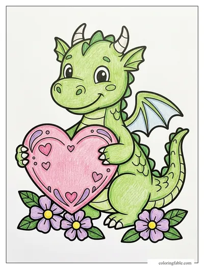 Colored example of this coloring page