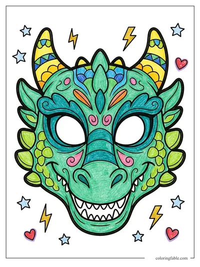 Colored example of this coloring page