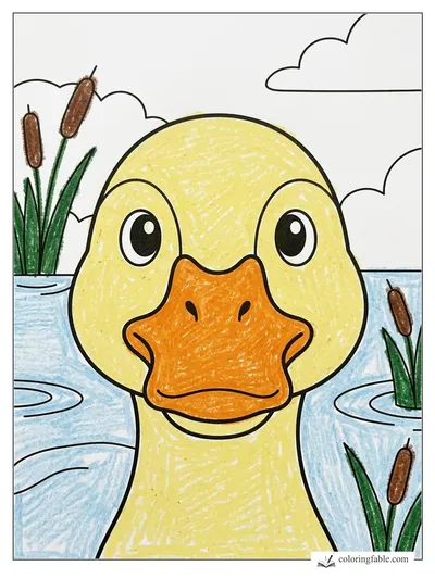 Colored example of this coloring page