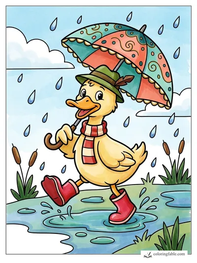 Colored example of this coloring page