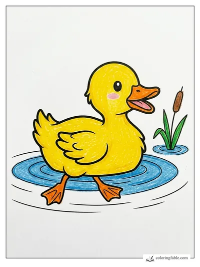 Colored example of this coloring page