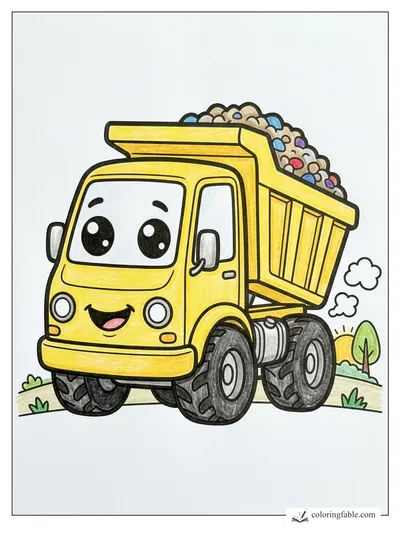 Colored example of this coloring page