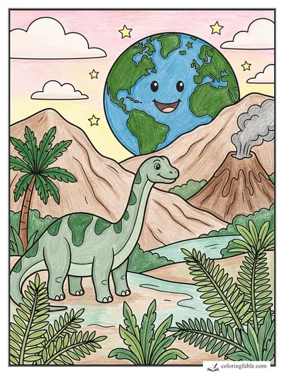 Colored example of this coloring page