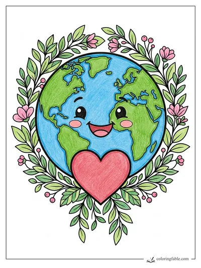 Colored example of this coloring page