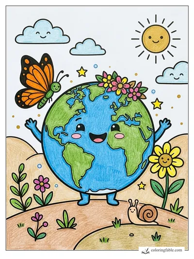 Colored example of this coloring page