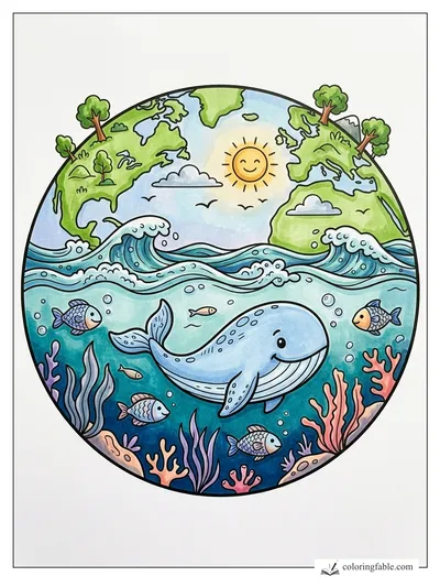 Colored example of this coloring page
