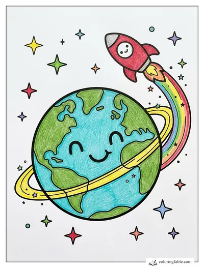 Colored example of this coloring page