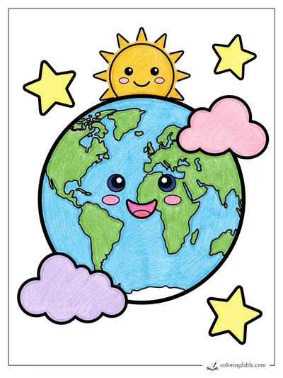 Colored example of this coloring page