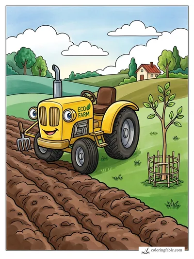 Colored example of this coloring page