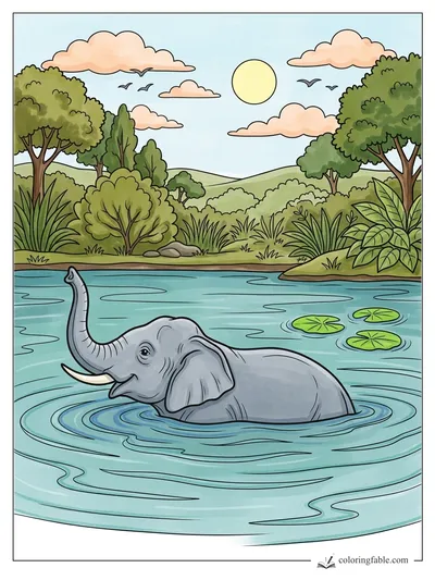 Colored example of this coloring page
