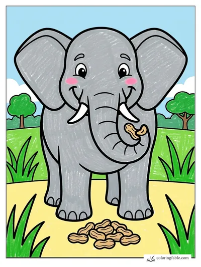 Colored example of this coloring page