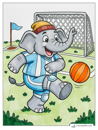 Colored example of this coloring page