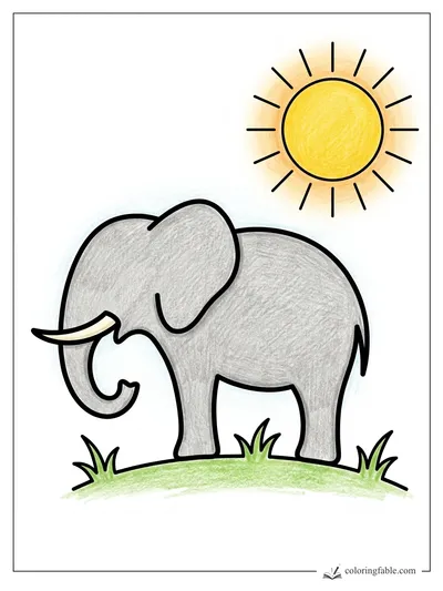 Colored example of this coloring page