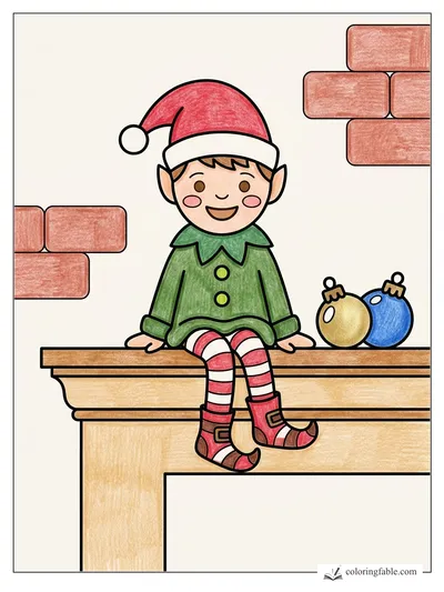 Colored example of this coloring page