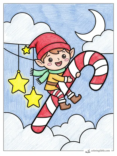 Colored example of this coloring page