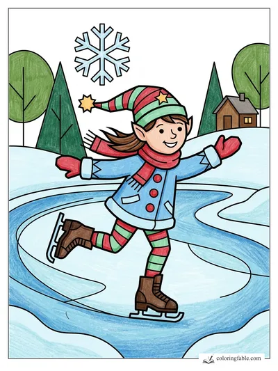 Colored example of this coloring page