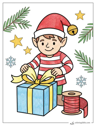 Colored example of this coloring page