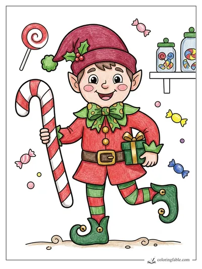 Colored example of this coloring page