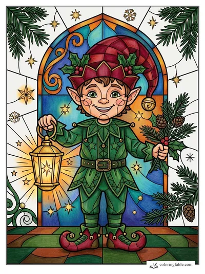 Colored example of this coloring page