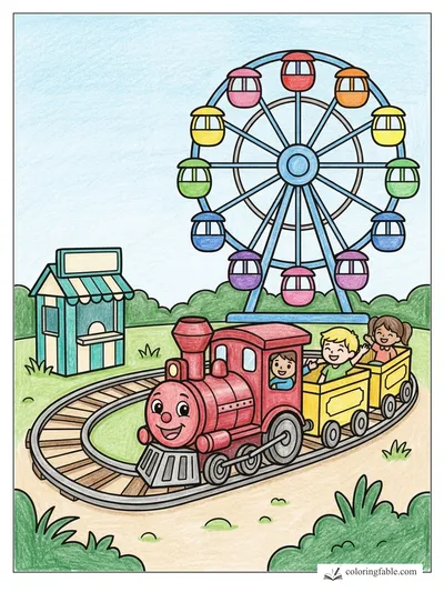 Colored example of this coloring page