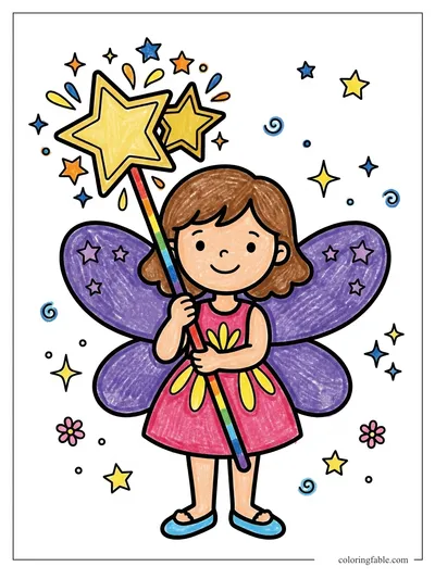 Colored example of this coloring page