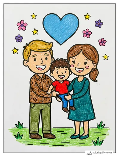 Colored example of this coloring page