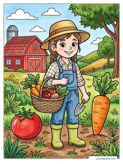 Colored example of this coloring page